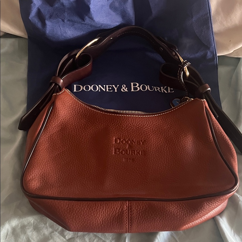Dooney & Bourke Tan Leather Hobo Bag